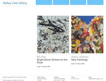 Tablet Screenshot of joshualinergallery.com